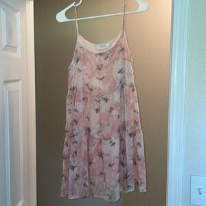 pink Floral Dress Sz M